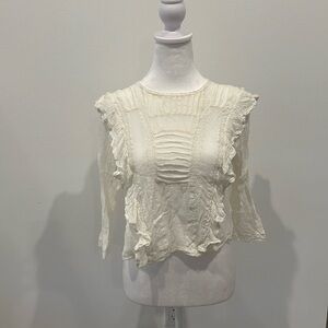 Free People White Blouse